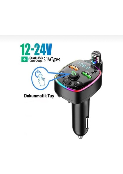 Araç Fm Radyo Transmitter Çakmaklik Yeni Nesil Ultra Dayanikli