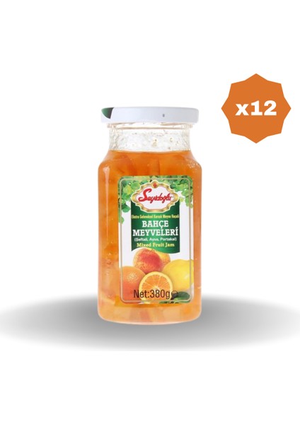 Cam Bahçe Meyveleri Reçel 380 gr - (12 Adet)
