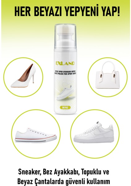 Beyaz Ayakkabı Boyası – Deri, Spor, Kumaş Ayakkabı ve Sneaker Yenileme – Ayakkabı Beyazlatıcı Boya fiyatları