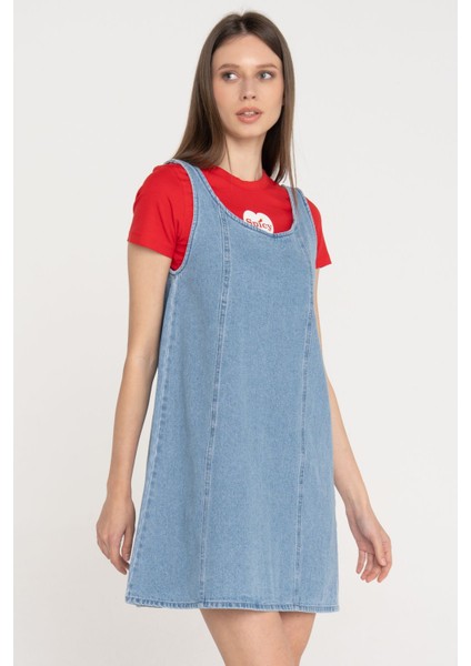 Kadin Denim Elbise - Stella