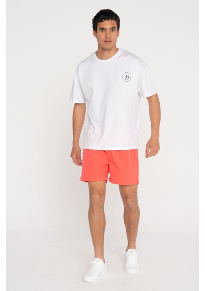 Erkek Logo Serit Detayli Deniz Sortu - Maui