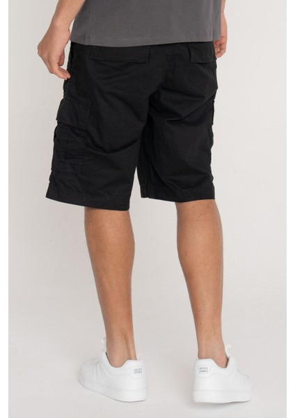 Jack&jones Cole Mateo Cargo Mid Erkek Siyah Şort