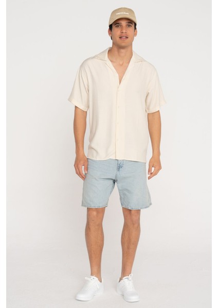 Jack&jones Cabana Varenna Slub Erkek Ekru Klasik Yaka Gömlek fiyatları