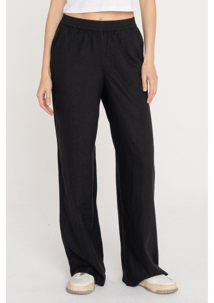 JJXX Jxpoppy Lınen Hw Pant Pnt Siyah Kadın Pantolon fiyatları