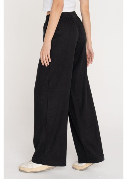 JJXX Jxpoppy Lınen Hw Pant Pnt Siyah Kadın Pantolon modelleri