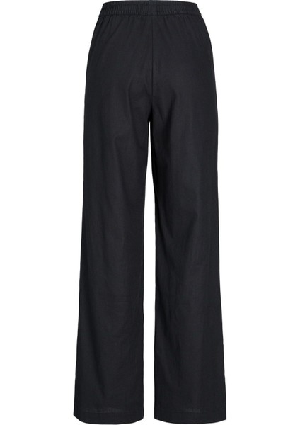 JJXX Jxpoppy Lınen Hw Pant Pnt Siyah Kadın Pantolon