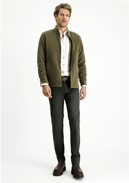 Fermuarlı Polar Sweatshirt