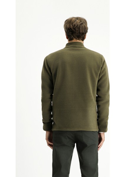 Fermuarlı Polar Sweatshirt