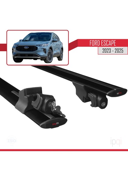 Ford Escape 2023-2025 Arası ile Uyumlu Hook Model Ara Atkı Tavan Barı Siyah 2 Adet indirimleri