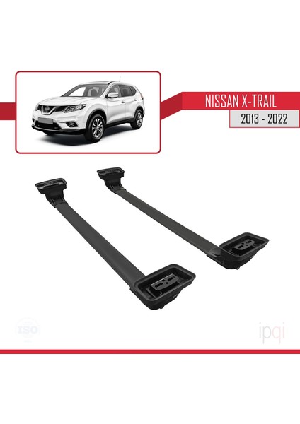 Nissan X-Trail 2013-2022 Arası ile Uyumlu Ace-3 Ara Atkı Tavan Barı Siyah 2 Adet indirimleri