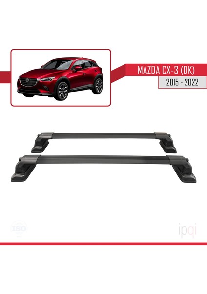 Mazda Cx-3 (Dk) 2015-2022 Arası ile Uyumlu Ace-3 Ara Atkı Tavan Barı Siyah 2 Adet fırsatları