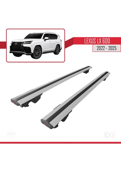 Lexus Lx 600 2022-2025 Arası ile Uyumlu Hook Model Ara Atkı Tavan Barı Gri 2 Adet fırsatları