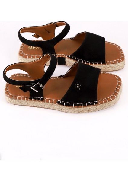 F 01 Hasır Düz Tabanlı Sandalet