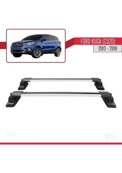 Ford Kuga (C520) 2013-2019 Arası ile Uyumlu Ace-3 Ara Atkı Tavan Barı Gri 2 Adet fırsatları