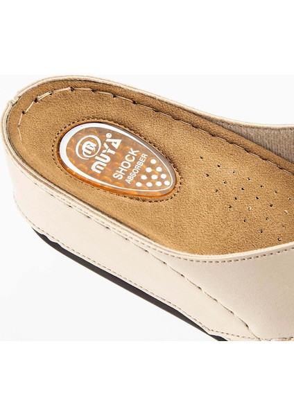 Byblos 32256 Anatomik Topuk Dik. Kadın Terlik Bej