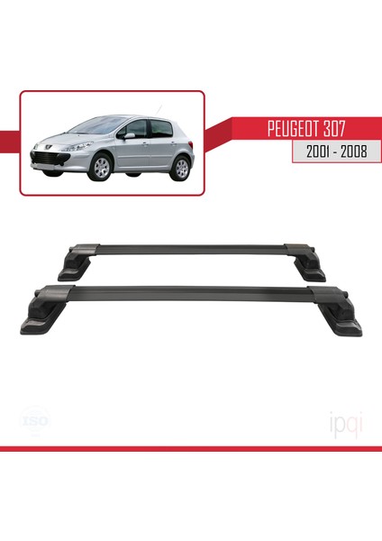 Peugeot 307 2001-2008 Arası ile Uyumlu Ace-3 Ara Atkı Tavan Barı Siyah 2 Adet fırsatları