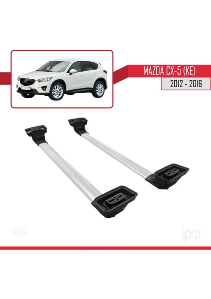 Mazda Cx-5 (Ke) 2012-2016 Arası ile Uyumlu Ace-3 Ara Atkı Tavan Barı Gri 2 Adet indirimleri