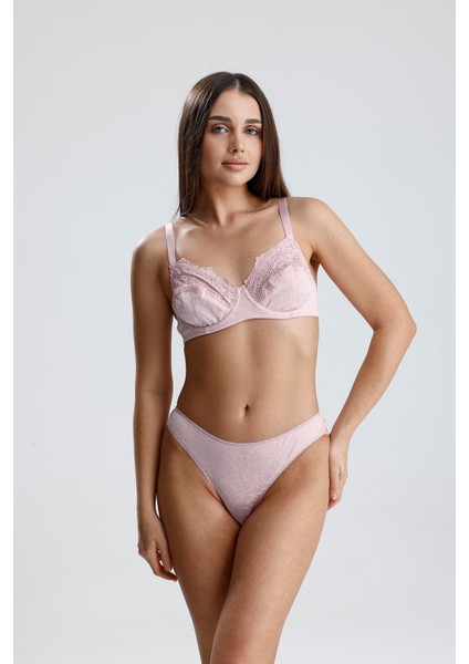 Toparlayıcı C Kap Sütyen Takım | Pembe 273