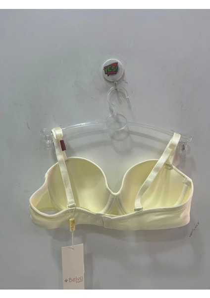 Kadın Straplez Dolgusuz Mikro Kumaş Ekru Sütyen - 1110 fiyatları