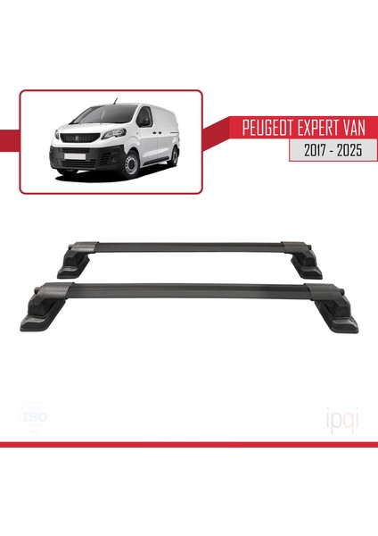 Peugeot Expert Van 2017-2025 Arası ile Uyumlu Ace-3 Ara Atkı Tavan Barı Siyah 2 Adet fırsatları