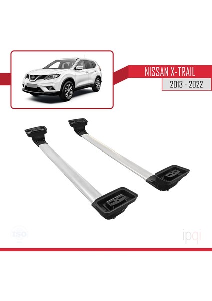 Nissan X-Trail 2013-2022 Arası ile Uyumlu Ace-3 Ara Atkı Tavan Barı Gri 2 Adet indirimleri