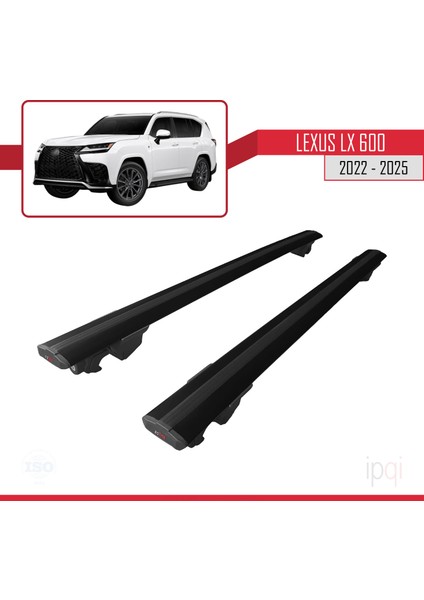 Lexus Lx 600 2022-2025 Arası ile Uyumlu Hook Model Ara Atkı Tavan Barı Siyah 2 Adet fırsatları