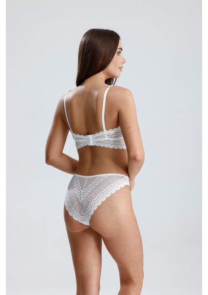 Dantelli Bralet Takım | Ekru 284 indirimleri