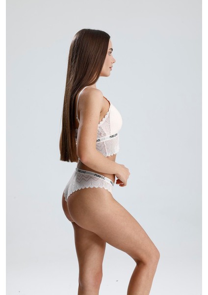 Dantel Detay Bralet Takım | Yavruağzı 285