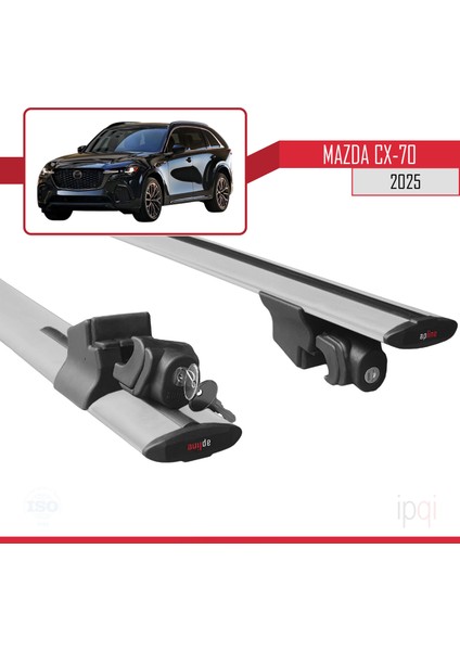 Mazda Cx-70 2025 ve Sonrası ile Uyumlu Hook Model Ara Atkı Tavan Barı Gri 2 Adet indirimleri