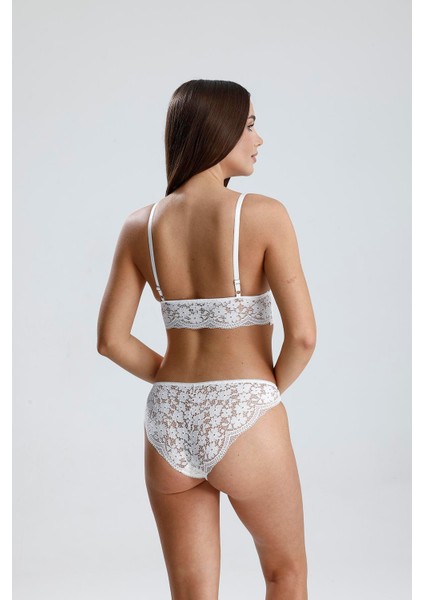 Dantel Detay Bralet Takım | Beyaz 281 indirimleri