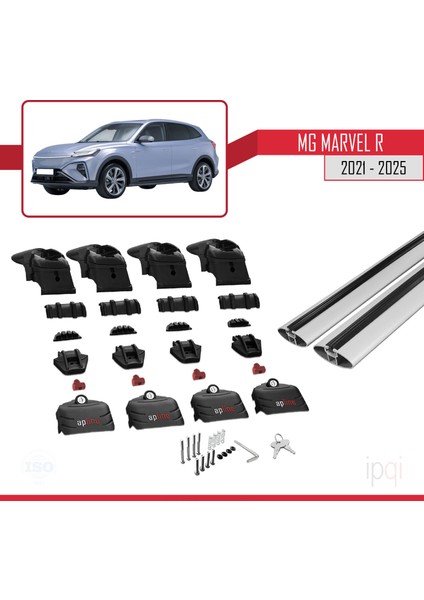 Mg Marvel R 2021-2025 Arası ile Uyumlu Ace-2 Ara Atkı Tavan Barı Gri 2 Adet indirimleri