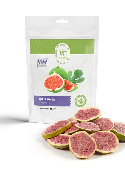 Vit’s Gıda Freeze Dry Çıtır Incir Dilimi | Sağlıklı Atıştırmalık 20gr.