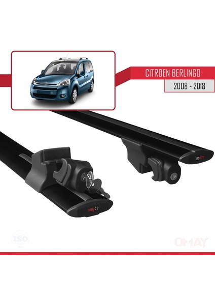Citroen Berlingo 2 (B9) 2008-2018 Arası ile Uyumlu Hook Model Ara Atkı Tavan Barı Siyah 2 Adet indirimleri