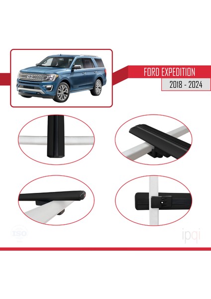 Ford Expedition 2018-2024 Arası ile Uyumlu Basıc Model Ara Atkı Tavan Barı Siyah 2 Adet fırsatları