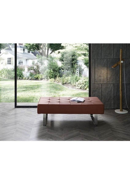 Metal Ayaklı Bench - Suni Deri Döşeme 45*120 cm Yükseklik 40 cm