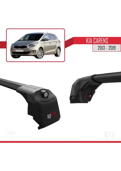 Kia Carens 2013-2019 Arası ile Uyumlu Ace-2 Model Ara Atkı Tavan Barı Siyah 2 Adet modelleri