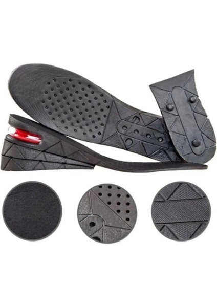 UltraNova 7 cm Hava Yastıklı Topuk Uzatıcı Silikon Tabanlık, Boy Uzatma, No: 40-46