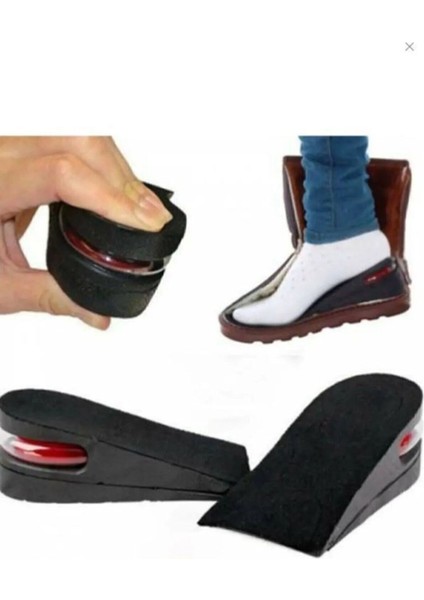 UltraNova Hava Yastıklı Topuk Tabanlık, 5 cm Boy Uzatma, Memory Foam, Rahat ve Gizli Kullanım