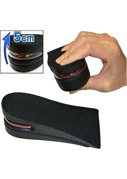 UltraNova Hava Yastıklı Topuk Tabanlık, 5 cm Boy Uzatma, Memory Foam, Rahat ve Gizli Kullanım