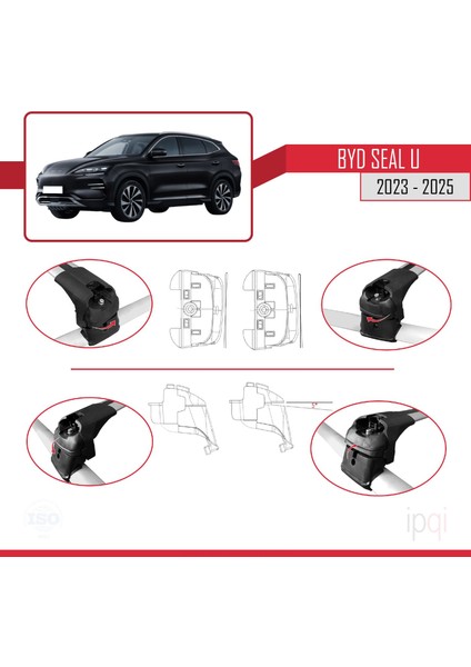 Byd Seal U 2023-2025 Arası ile Uyumlu Ace-2 Ara Atkı Tavan Barı Gri 2 Adet fırsatları