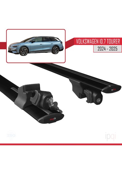 Volkswagen Id.7 Tourer 2024-2025 Arası ile Uyumlu Hook Model Ara Atkı Tavan Barı Siyah 2 Adet indirimleri