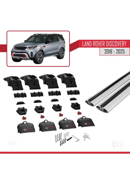 Land Rover Discovery Svx 2018-2025 Arası ile Uyumlu Ace-2 Ara Atkı Tavan Barı Gri 2 Adet indirimleri