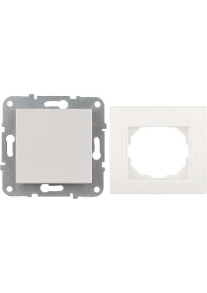 Karen Serisi Tekli Elektrik Anahtarı Modülü ve Çerçeve Seti fiyatları