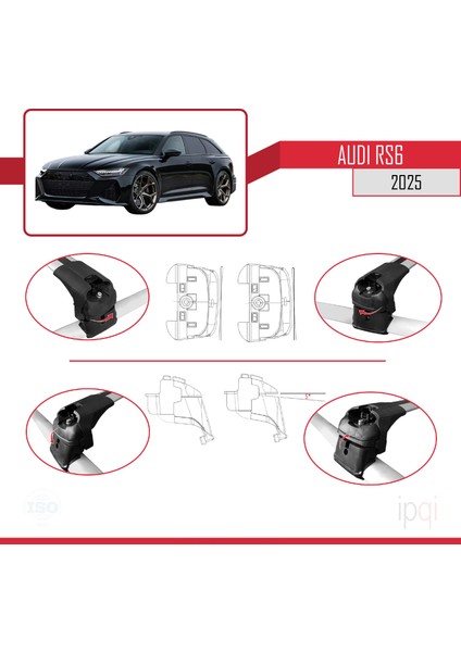 Audi Rs6 2025 ve Sonrası ile Uyumlu Ace-2 Ara Atkı Tavan Barı Gri 2 Adet fırsatları