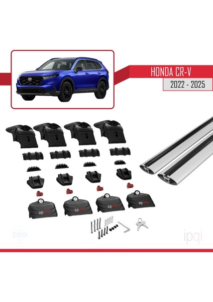 Honda Cr-V 2022-2025 Arası ile Uyumlu Ace-2 Ara Atkı Tavan Barı Gri 2 Adet indirimleri