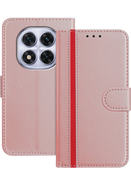 Redmi Note 14 Pro 5g Telefon Kılıfı Cüzdan Standı Deri Kılıf Manyetik Tokalı (Yurt Dışından)