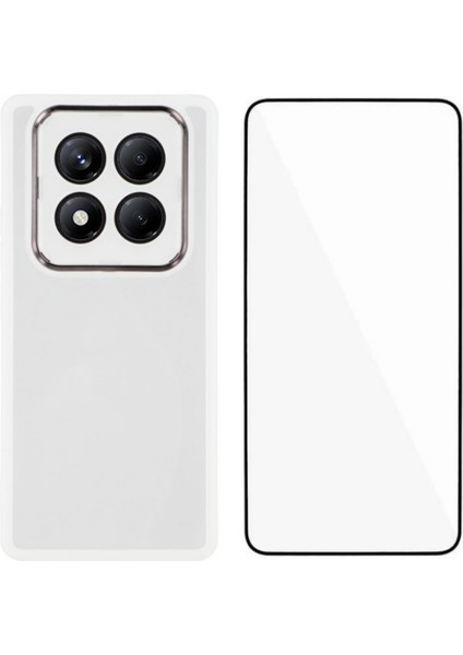 Redmi Note 14 Pro Tpu Kılıf Elektrokaplama Çerçeve Arka Kapak Temperli Camlı (Yurt Dışından)