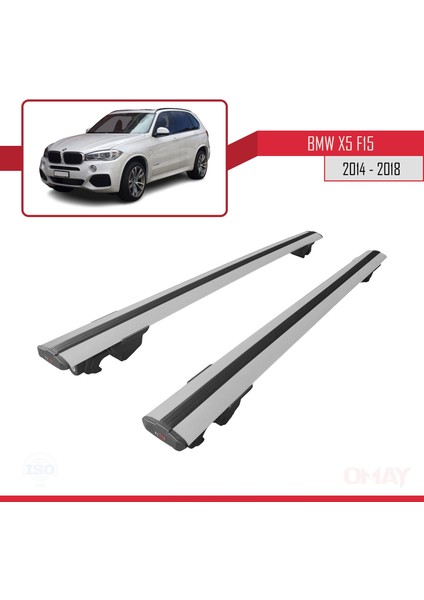 Bmw X5 (F15) 2014-2018 Arası ile Uyumlu Hook Model Ara Atkı Tavan Barı Gri 2 Adet fırsatları