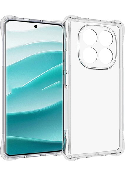 Poco X7 5g Dört Köşe Darbeye Dayanıklı 1.5mm Şeffaf Telefon Kılıfı (Yurt Dışından)