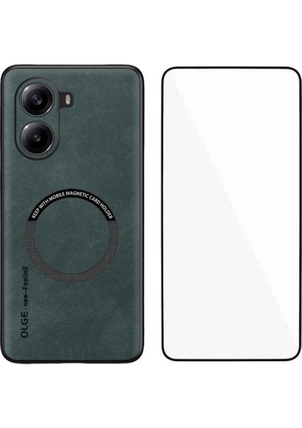 Poco X7 Pro 5g Manyetik Kılıf Pu Deri + Tpu Telefon Kılıfı Temperli Cam Filmi ile (Yurt Dışından)
